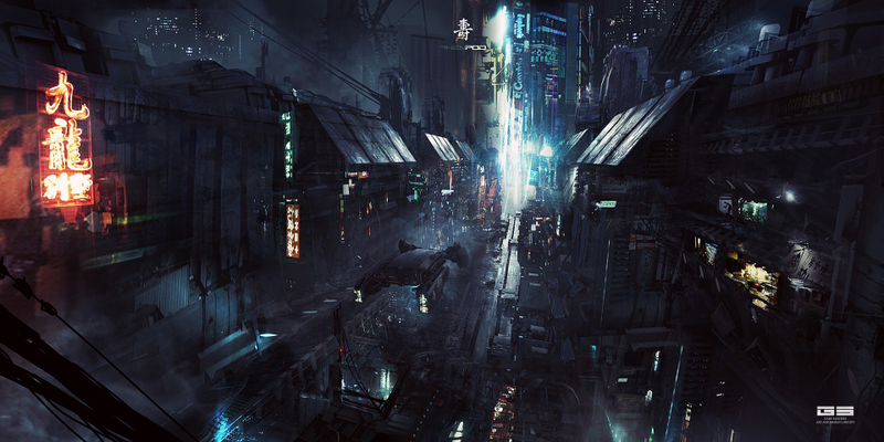 Illustration for article titled Cyberpunk Cityscape In Need Of Urgent Cleaning